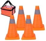 relaxdays Pylonen Faltbare Pylonen im 4er Set (4-tlg)