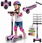 Juskys Dreiradscooter Lumox, H&ouml;henverstellbar, blinkende Reifen,...