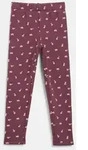 s.Oliver Leggings Leggings Thermofleece-Leggings mit Blumenmuster rot 92