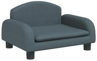 vidaXL Kindersofa vidaXL Kindersofa Dunkelgrau 50x40x30 cm Stoff