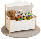 Coemo Kindersitzgruppe TRUDI, (Set, 1-tlg), Wei&szlig;, Spielzeugkiste aus Holz,...