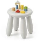 relaxdays Kinderhocker Sitzhocker f&uuml;r Kleinkinder (1 St), wei&szlig;