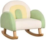 HOMCOM Kindersessel Kindersofa, Kinderstuhl mit Lammwolle-Optik, massiven...