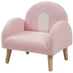 en.casa Kindersessel, &raquo;Sorreindi&laquo; 50 x 50 x 45 cm Teddystoff Rosa rosa