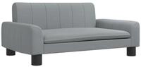 vidaXL Kindersofa, Kinder Schlafsofa Hellgrau 70x45x30 cm Stoff