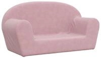 vidaXL Kindersofa vidaXL Kindersofa 2-Sitzer Rosa Weich Pl&uuml;sch