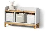 Livinity&reg; Sitzbank Mailo, Wei&szlig;/Artisan/Artisan, 107.2 x 63.8 cm mit 2...