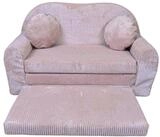 FORTISLINE Kindersofa Rosalia W490 aus Cord, ausklappbar mit Verl&auml;ngerung