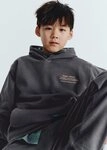 Marc O'Polo Hoodie R&uuml;ckenprint grau 140 (10J)