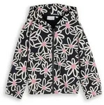 TOM TAILOR Sweatjacke Strick & Sweatshirts Cropped Hoodie Sweatjacke mit Muster blau