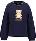 Sweater BLUE SEVEN "Sweatshirt", M&auml;dchen, Gr. 104, blau (5900, nachtblau), 80%