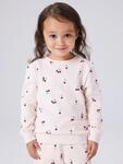 Sweatshirt NAME IT "NMFVALBA &ndash; Sweater mit Herzchen-Alloverdruck und