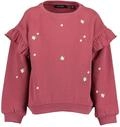 Sweater BLUE SEVEN "Sweatshirt", M&auml;dchen, Gr. 98, rosa (3650, wein), 100% Baumwolle,
