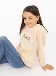 Hoodie ZWILLINGSHERZ "Dog Life", M&auml;dchen, Gr. 110/116, beige, Sweatware,