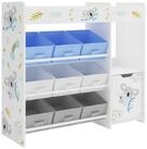 en.casa Kinderregal, &raquo;S&oslash;ndreland&laquo; mit 9 Faltboxen mit Koala Motiv