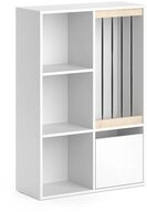 Vicco B&uuml;cherregal Luigi, Wei&szlig;, 72 x 107.8 cm, 1-tlg.