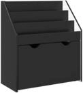 vidaXL Zeitungsst&auml;nder Kinderregal Schwarz 60 x 29,5 x 69 cm Holzwerkstoff (1...
