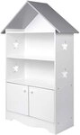 Woltu B&uuml;cherregal, 1-tlg., mit Abschlie&szlig;barer T&uuml;r, 3 Regale f&uuml;r Kinder,...