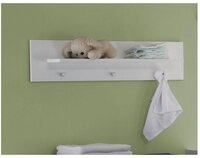 trendteam Wandboard, Wandgarderobe B&uuml;cherregal Wandregal Ablage Regal Wei&szlig;