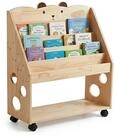 relaxdays Kinderregal B&uuml;cherregal Kinder mit Rollen, 1-tlg.