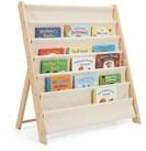 relaxdays B&uuml;cherregal Kinder 6 Stofff&auml;cher, 1-tlg.