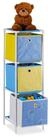 relaxdays Kinderregal Dino mit Boxen, 3-tlg., 3