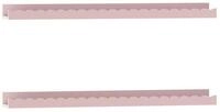 en.casa Kinderregal, Set 2-tlg., &raquo;Vestnes&laquo; Wellendesign 60 x 10 x 5 cm Cotton...