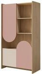 MIRJAN24 Regal Lexi 3D 07, mit drei Dreht&uuml;ren, 84x40x151 cm