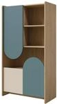 MIRJAN24 Regal Lexi 3D 07, mit drei Dreht&uuml;ren, 84x40x151 cm