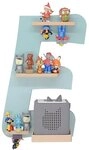 Boarti Wandregal Kinderzimmer Buchstabe E B. 32 x T. 19 x H. 47 cm, h&auml;ngend...