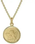 trendor Kette mit Anh&auml;nger 39030, Kinder mit Schutzengel Gold auf Silber...