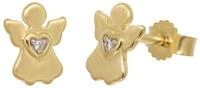 trendor Paar Ohrstecker 28740, M&auml;dchen Gold 333 / 8K Engel Zirkonia