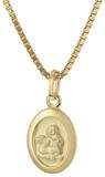 trendor Kette mit Anh&auml;nger 28466, Kinder Gold 333 Schutzengel an vergoldeter