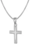 trendor Kreuzkette 39580, Kinder mit Kreuz-Anh&auml;nger 925 Silber silberfarben 40 cm