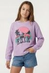 T-Shirt ROXY "EASTSIDE MIDWEIGHT RG", M&auml;dchen, Gr. 14 (158/164), lila (crocus