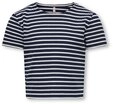 KIDS ONLY T-Shirt KOGNELLA STRIPED S/S O-NECK TOP JRS (1-tlg) edel blau 146/152 EU