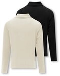 KIDS ONLY Rollkragenshirt KOGLELA L/S ROLLNECK TOP 2-PACK JRS (Packung, 2-tlg)