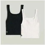 G-STAR Crop-Top KIDS, NORDIC TOP SL 2-PACK G (Packung, 2-tlg) in gerippter...