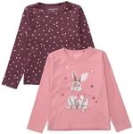 STACCATO Langarmshirt (2-tlg) 2er Pack / Hasen-Motiv / f&uuml;r Girls