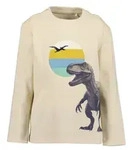 Blue Seven Langarmshirt Baumwolle, mit tollem Dino-Motiv grau 98 EU