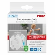 Reer Kindersicherung Steckdosenschutz 20er Set Wei&szlig;