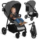 lionelo Kinder-Buggy EMERALD, (Set), XXL Verdeck UPF50+/EVA kugelgel./Federung