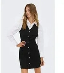 ONLY Cordkleid ONLMOXIE S/L BUT CORD DRESS CC PNT Baumwolle, regular fit...