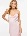 Vila Tr&auml;gerkleid VIRAVENNA STRAP ANKLE DRESS - NOOS Kunstfaser, regular fit rosa L