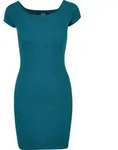 URBAN CLASSICS Shirtkleid Urban Classics Damen Ladies Off Shoulder Rib Dress...