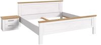 xonox.home Schlafzimmer-Set Verona, (2-tlg. Bett 180x200cm & Nachtkommode), in...