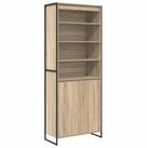 vidaXL Sideboard Hohe Schr&auml;nke Sonoma 79 x 36 x 200 cm Holzwerkstoff (1 St)