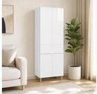 vidaXL Gartenlounge-Set vidaXL Schrankset 2 stk. Hochglanz Wei&szlig; Holzwerkstoff