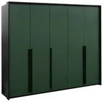 Masseno Dreht&uuml;renschrank AZIR 255 cm Kleiderschrank 4 T&uuml;ren...