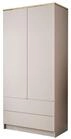 Lookway Kleiderschrank AURORA KASCHMIR 2D2S Dreht&uuml;renschrank mit Schubladen